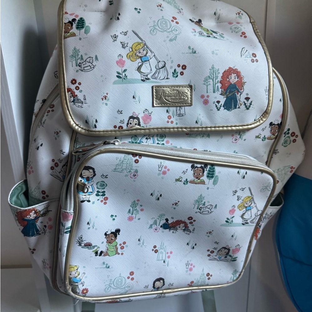 Disney White and Gold Bag with Playful Design